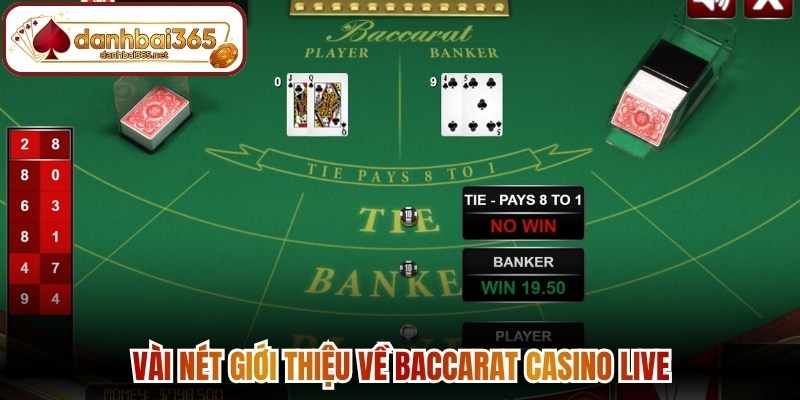 Vài nét giới thiệu về Baccarat casino live 