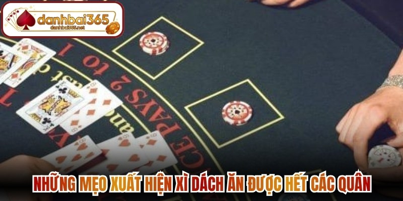 Những mẹo xuất hiện xì dách ăn được hết các quân