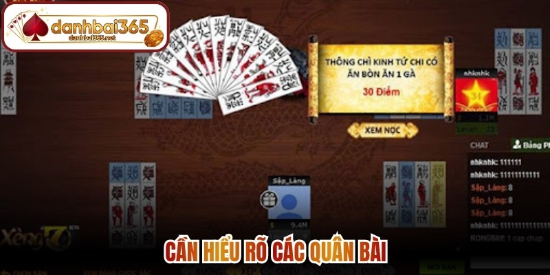 Cần hiểu rõ các quân bài