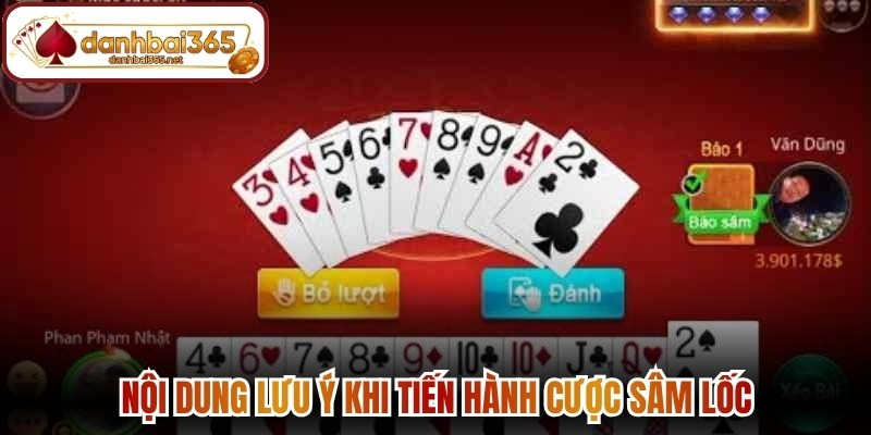 Nội dung lưu ý khi tiến hành cược sâm lốc