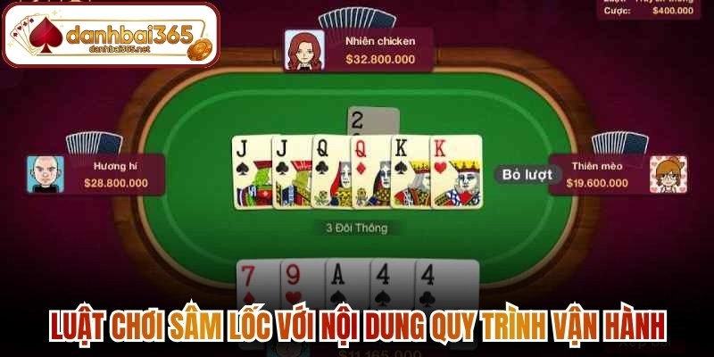 Luật chơi sâm lốc với nội dung quy trình vận hành