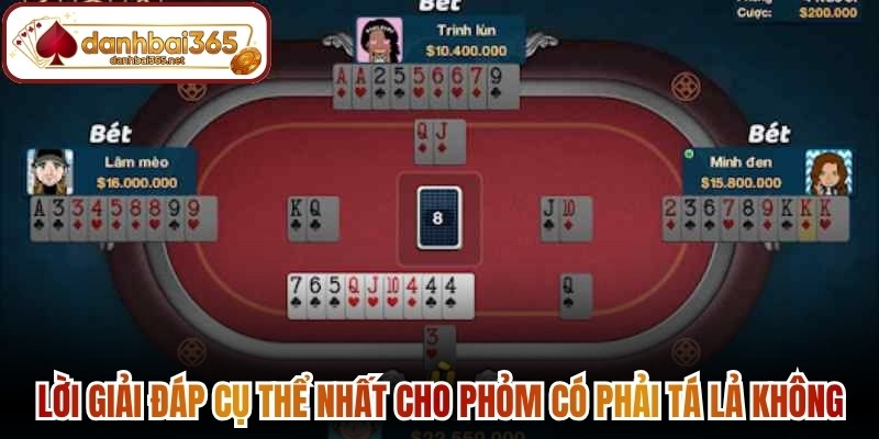 Lời giải đáp cụ thể nhất cho phỏm có phải tá lả không