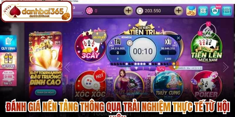 Đánh giá nền tảng thông qua trải nghiệm thực tế từ hội viên