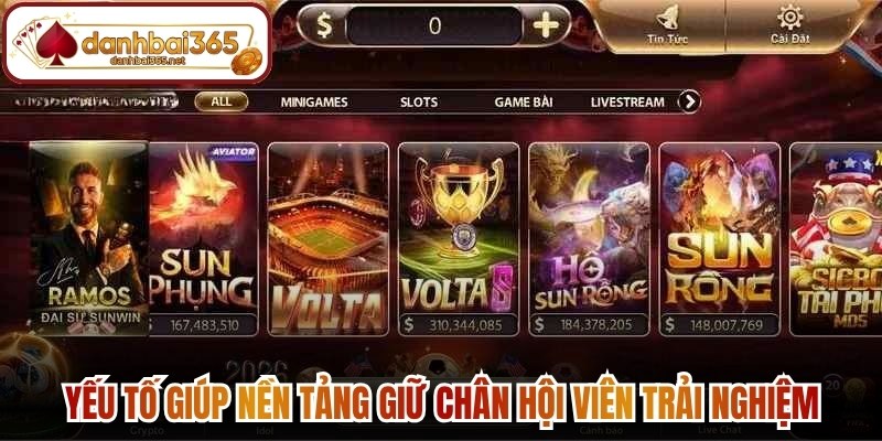 Yếu tố giúp nền tảng giữ chân hội viên trải nghiệm