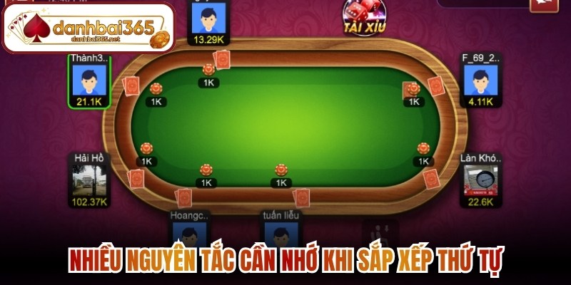Nhiều nguyên tắc cần nhớ khi sắp xếp thứ tự