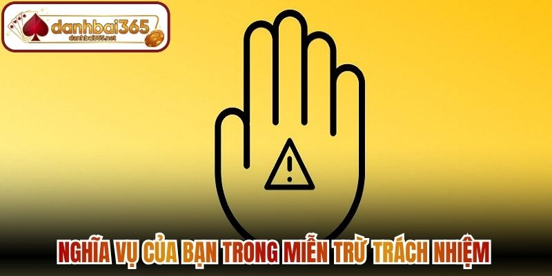 Nghĩa vụ của bạn trong miễn trừ trách nhiệm web Đánh Bài
