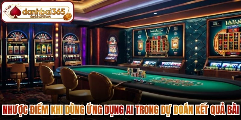 Nhược điểm khi dùng ứng dụng AI trong dự đoán kết quả bài